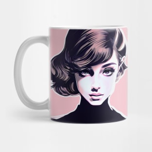 Audrey Hepburn Modern Pop Art Design Mug